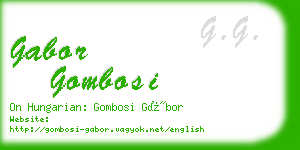 gabor gombosi business card